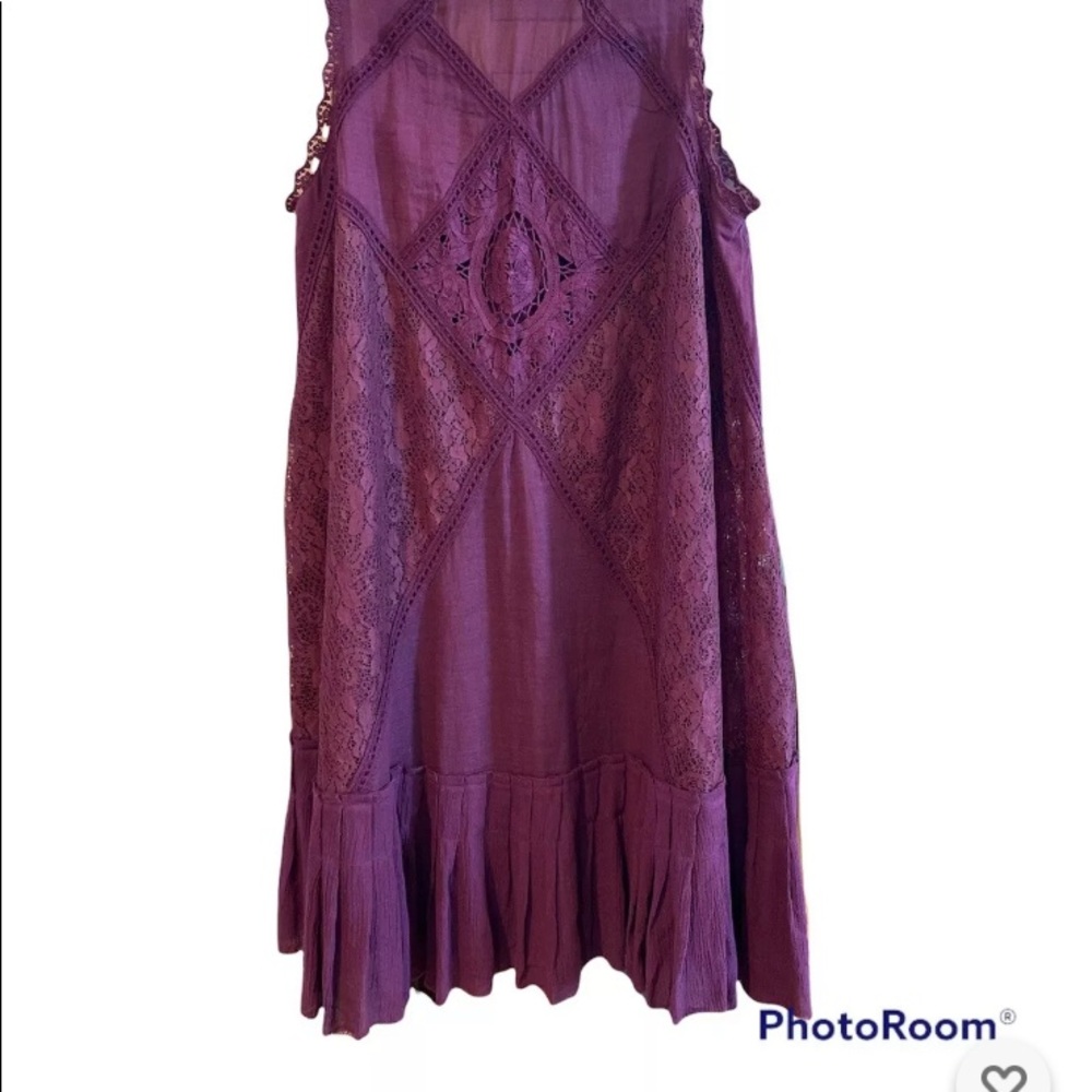 Free People NWT angel dress XS wine color